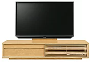 テレビボード（ローボード）、テレビボード（壁掛けパネルセット）(幅200cm・オークナチュラル)