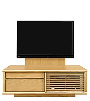 テレビボード（ローボード）、テレビボード（壁掛けパネルセット）(幅120cm・オークナチュラル)