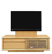 テレビボード（ローボード）、テレビボード（壁掛けパネルセット）(幅130cm/オークナチュラル)