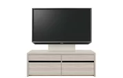 テレビボード（ローボード）、テレビボード（壁掛けパネルセット）(幅120cm/オークホワイト)