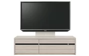 テレビボード（ローボード）、テレビボード（壁掛けパネルセット）(幅150cm・オークホワイト)