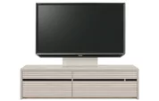 テレビボード（ローボード）、テレビボード（壁掛けパネルセット）(幅160cm/オークホワイト)