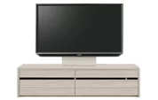 テレビボード（ローボード）、テレビボード（壁掛けパネルセット）(幅170cm・オークホワイト)