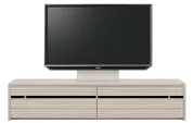 テレビボード（ローボード）、テレビボード（壁掛けパネルセット）(幅200cm・オークホワイト)