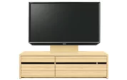 テレビボード（ローボード）、テレビボード（壁掛けパネルセット）(幅150cm・メイプル)