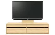 テレビボード（ローボード）、テレビボード（壁掛けパネルセット）(幅170cm/メイプル)