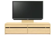 テレビボード（ローボード）、テレビボード（壁掛けパネルセット）(幅180cm/メイプル)