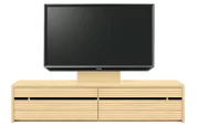 テレビボード（ローボード）、テレビボード（壁掛けパネルセット）(幅190cm/メイプル)