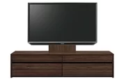 テレビボード（ローボード）、テレビボード（壁掛けパネルセット）(幅180cm/オークダーク)