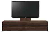 テレビボード（ローボード）、テレビボード（壁掛けパネルセット）(幅200cm/オークダーク)