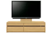 テレビボード（ローボード）、テレビボード（壁掛けパネルセット）(幅160cm/オークナチュラル)