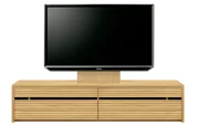 テレビボード（ローボード）、テレビボード（壁掛けパネルセット）(幅190cm/オークナチュラル)