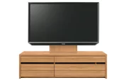 テレビボード（ローボード）、テレビボード（壁掛けパネルセット）(幅150cm・ブラックチェリー)