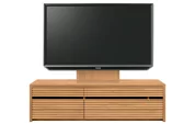 テレビボード（ローボード）、テレビボード（壁掛けパネルセット）(幅150cm/ブラックチェリー)