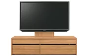 テレビボード（ローボード）、テレビボード（壁掛けパネルセット）(幅160cm/ブラックチェリー)