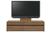 テレビボード（ローボード）、テレビボード（壁掛けパネルセット）(幅160cm/ウォールナット)