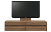 テレビボード（ローボード）、テレビボード（壁掛けパネルセット）(幅180cm・ウォールナット)