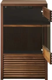 右開きになります(画像は幅48サイドキャビネット右開き-WN)