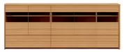 サイドボード（単体）(幅210cm/ブラックチェリー)