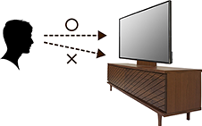 テレビを見やすい高さに置くことが出来る