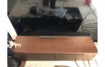 泉大津市S.S様のウォールナット色のテレビボード設置例