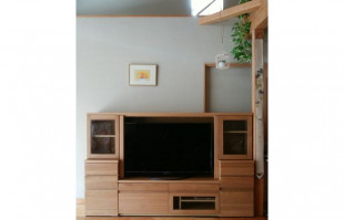 大阪市K.H様の壁面収納型テレビボードのオシャレな設置例(リビングハウス堀江店)