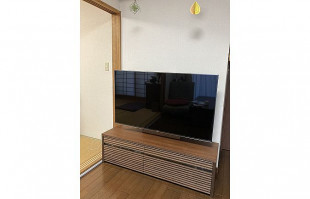 吹田市M.N様の無垢テレビボード「コリーナ」の設置事例