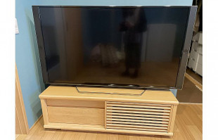 宇部市M.Y様のメイプル色のテレビボード(太陽家具)