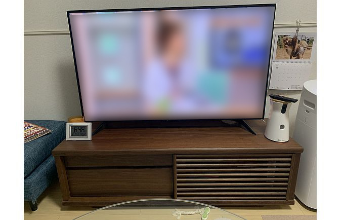 大川家具のテレビボードとガラス製センターテーブルとオットマン(楽天ふるさと納税)