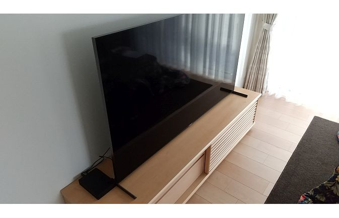 京都市J.N様のメイプル色のテレビボード