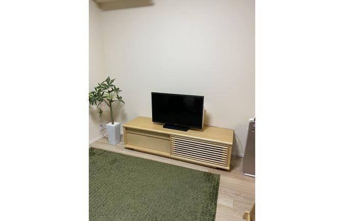 大川家具のテレビボードの設置事例