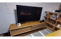 シャルフと大川家具の壁掛け対応テレビボード