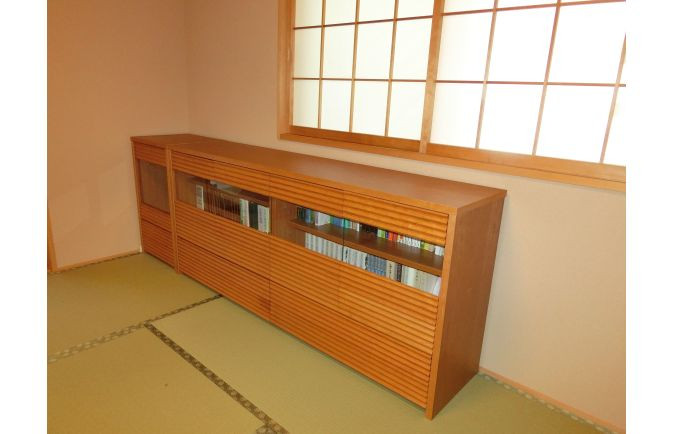 和室にも馴染んだ大川家具のサイドボード